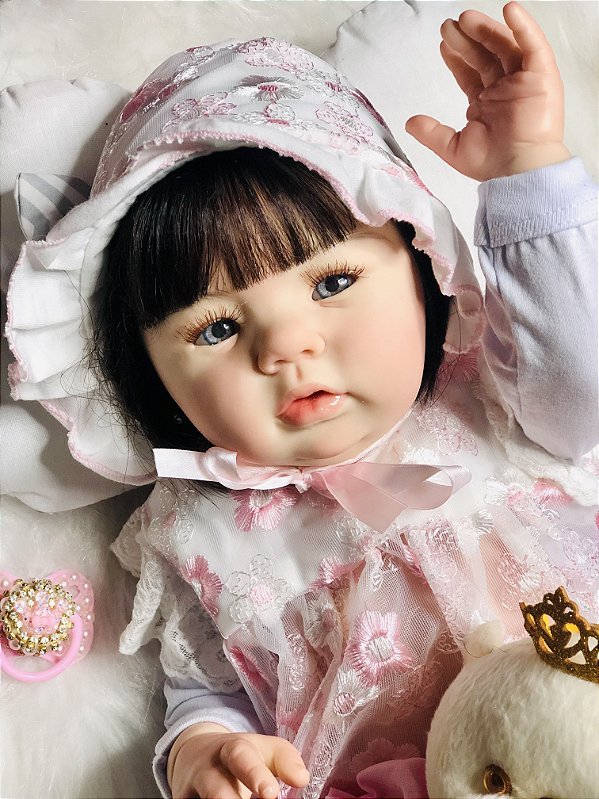 BEBÊ REBORN HIPER MEGA REALISTA  DIVA ESPECIAL DIA DAS CRIANÇAS