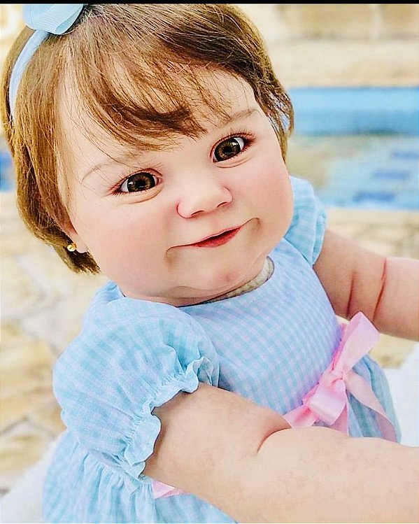 BEBÊ REBORN MENINA HIPER REALISTA TODA EM SILICONE JUJU FOFURA