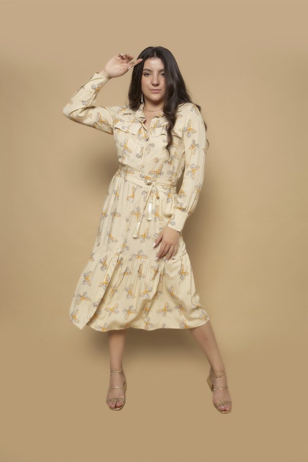 Mango floral midi best sale dress