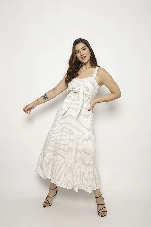 1366 Vestido Listras Manhattan