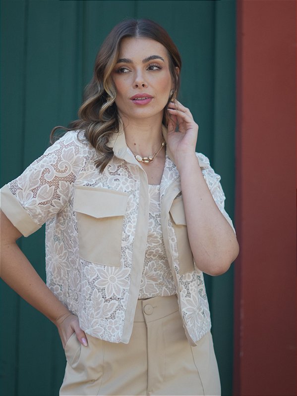 Camisa Cropped Richelieu