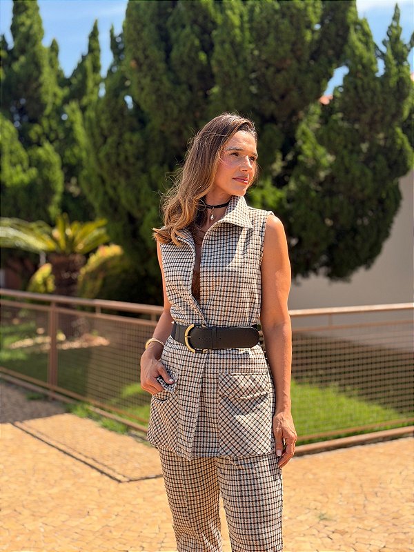 Colete Xadrez Tartan Mini