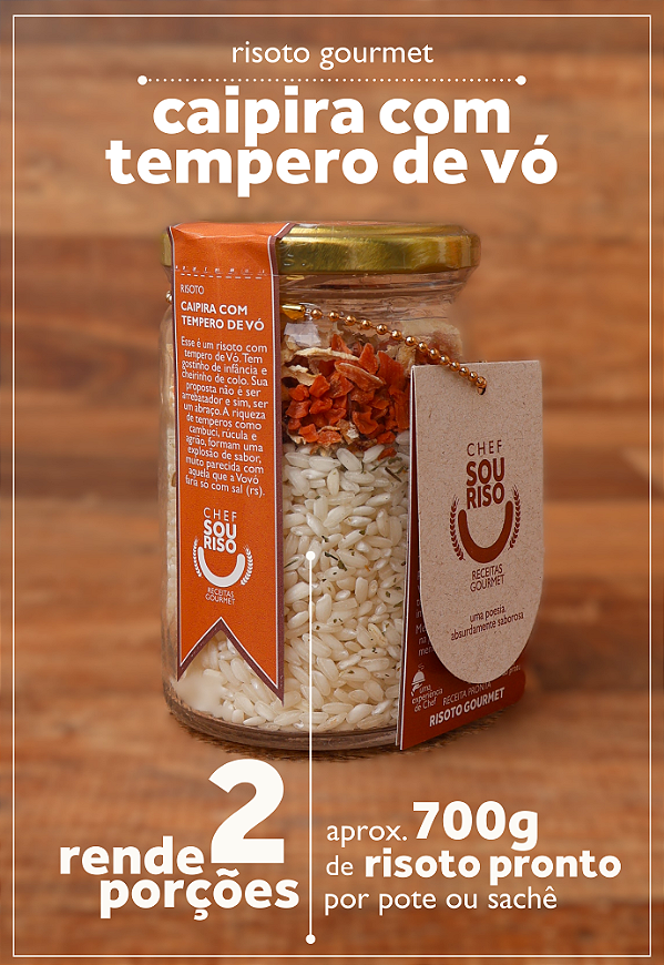 Risoto Caipira com Tempero de Vó - 2 Porções