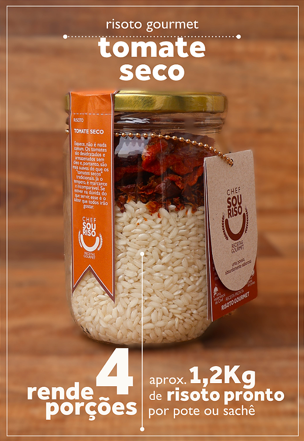 Risoto Tomate Seco - 4 Porções