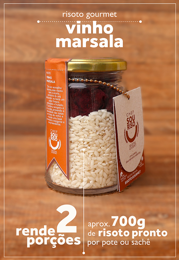 Risoto Vinho Marsala - 2 Porções