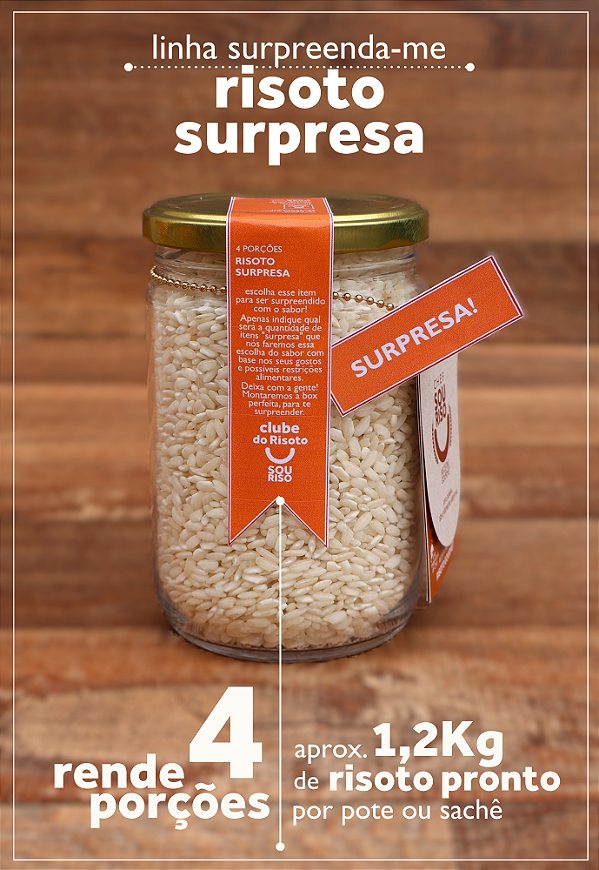 Surpreenda-me! - 4 Porções de Risoto