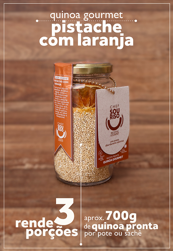 Quinoa Pistache com Laranja