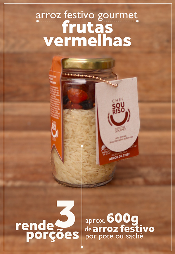 Arroz Festivo de Frutas Vermelhas