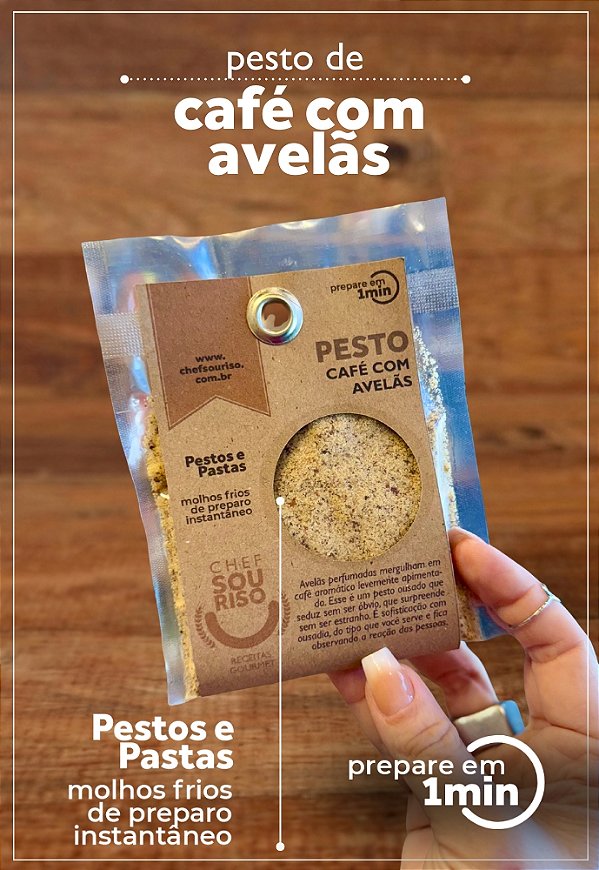 Molho Pesto de Café com Avelã