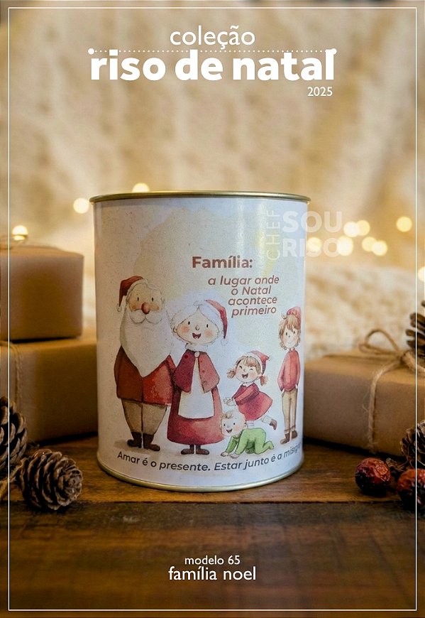 Tubo Lata - Família Noel