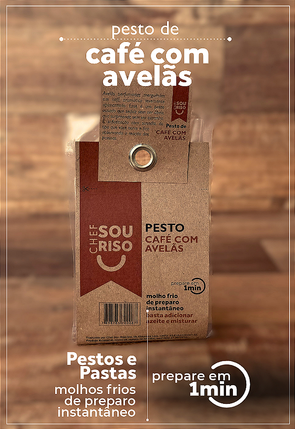 Molho Pesto de Café com Avelã