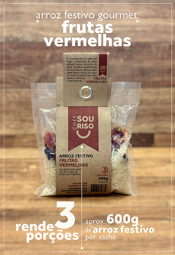 Arroz Festivo de Frutas Vermelhas