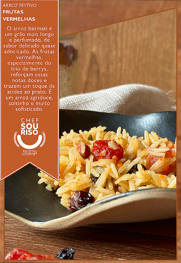 Arroz Festivo de Frutas Vermelhas