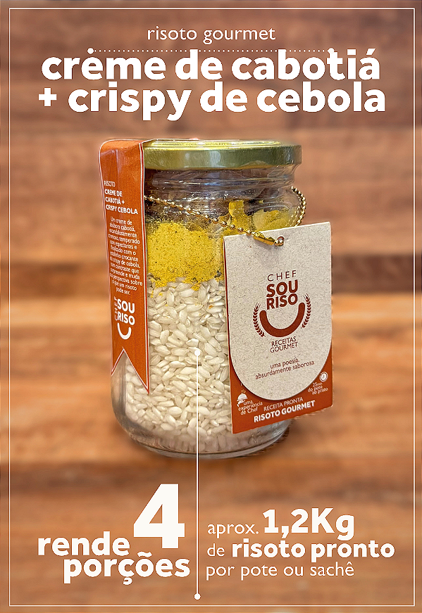 Creme de Cabotiá + Crispy de Cebola - 4 Porções
