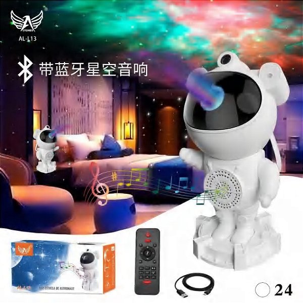 al-l13 projetor luminoso astronauta som Bluetooth altomex