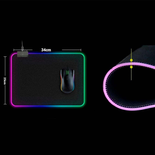 bm781 mouse-pad bm781 com led rgb tecido impermeavel