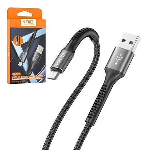 kd-2501c cabo carregador reforçado tipoc 3a,1m,kaidi kd-2501c