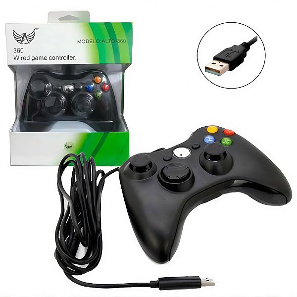 360-controle Controle Xbox 360 com fio