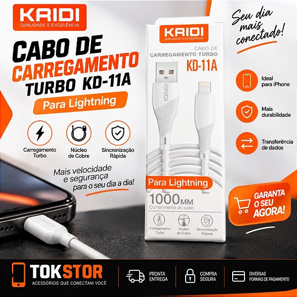 kd-11a cabo carregador usb/ios turbo ,kaidi