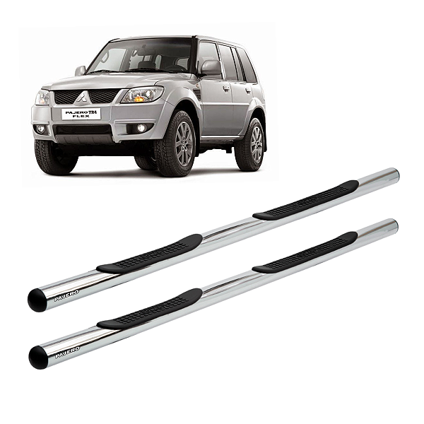 A262 - Estribo Pajero TR4 Tubular Cromado 2002 a 2015