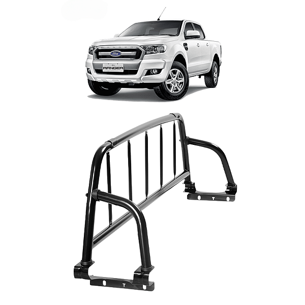 A1022P - Grade Vigia Ford Ranger Preta 1998 a 2012