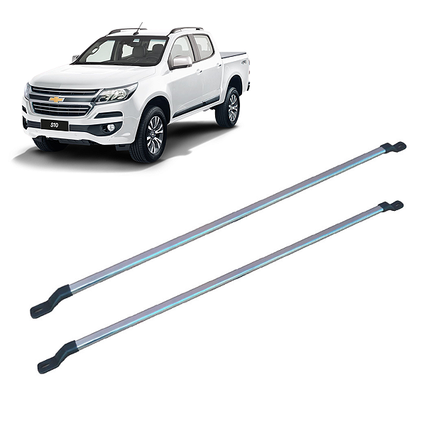 A1011E - Grade Vidro S10 Cabine Dupla Slim Aluminio Polido