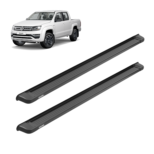 A651EP - Estribo Amarok Cabine Dupla Aluminio Economic Preto