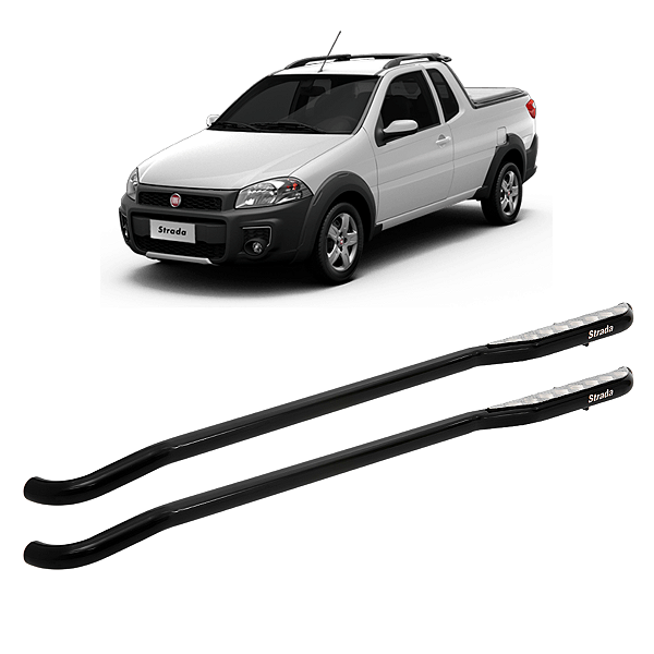 A282P - Estribo Fiat Strada Preto Ate 2019 Exceto Adventure