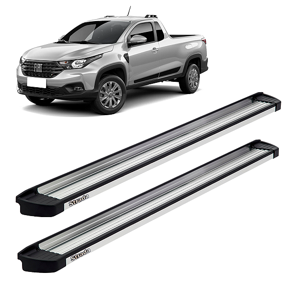 A3081 - Estribo Fiat Strada Aluminio Infinity Polido