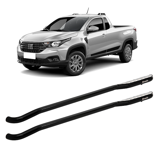 A3080P - Estribo Fiat Strada Preto