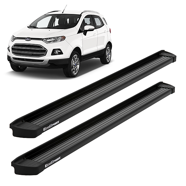 A204P - Estribo Ecosport Aluminio Infinity Preto 2013 a 2021