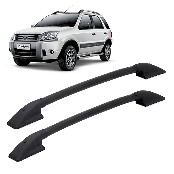 A735 - Longarina Ecosport Preto Fixacao C/ Parafuso Ate 2012