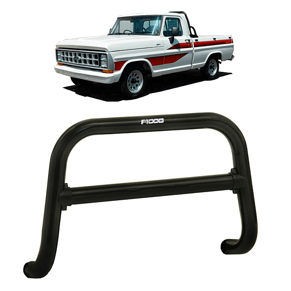 A172P - Para-choque Ford F-1000 Comum Preto 1982 a 1992