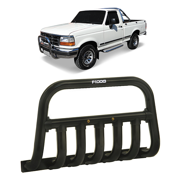 A140P - Para-choque Ford F-1000 Europeu Preto 1997 e 1998