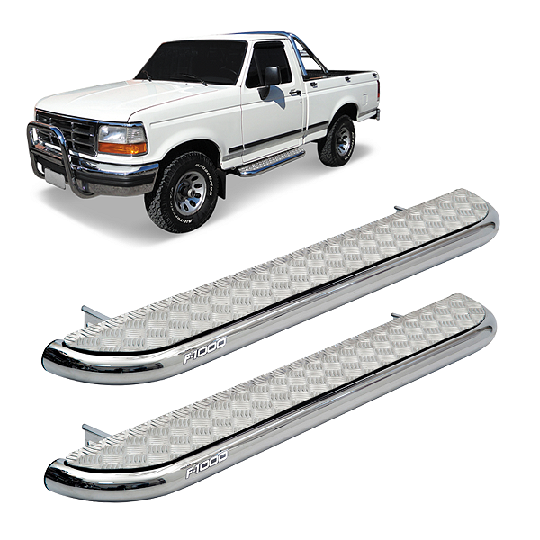 A155 - Estribo Ford F-1000 Cabine Simples Cromado 1993-1998