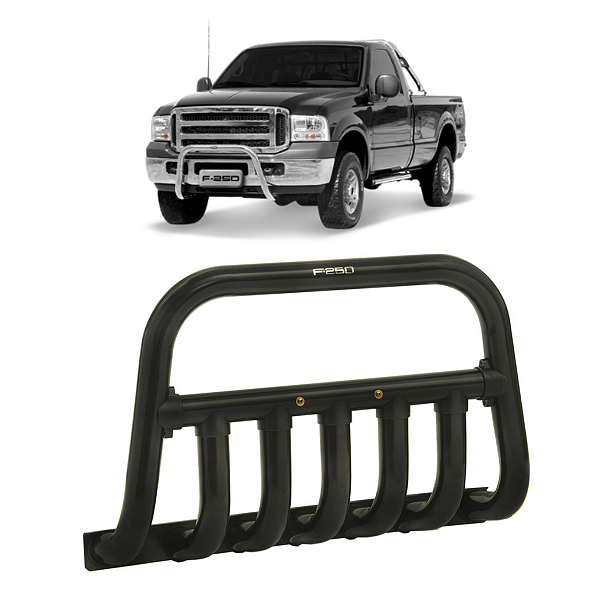 A177P - Para-choque Ford F-250 Europeu Preto 1999 a 2011
