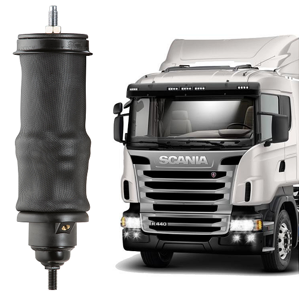 Bolsa de Ar Com Amortecedor Cabine Traseiro Scania Serie 4 T