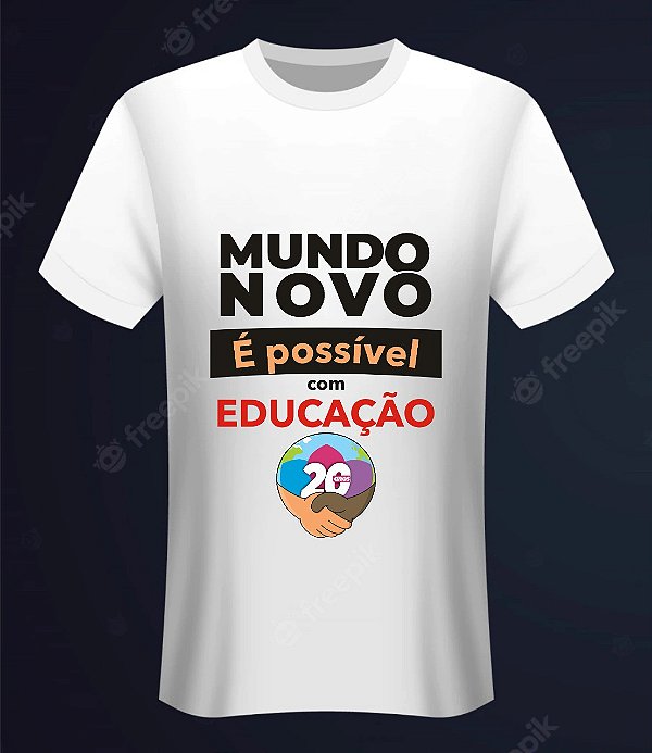 Blusa Edição 20 anos Instituto Mundo Novo