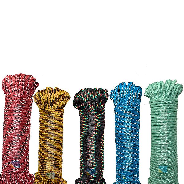 CORDA SEDA ARTEPLAS TRANÇADA PET MULTICORES MEADA 8MM 30 METROS
