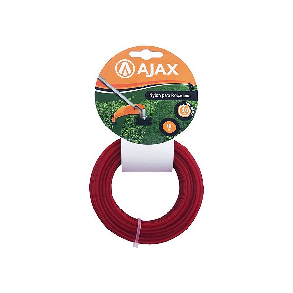 Fio de Nylon Ajax Para Roçadeira 3mmx10m