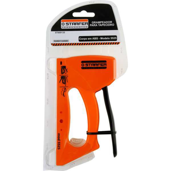 Grampeador Tapeceiro Starfer Abs Resistente 5525