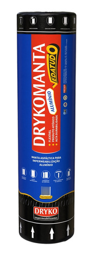 MANTA ASFÁLTICA DRYKO ALUMÍNIO DE POLIETILENO 30KG 1X10M