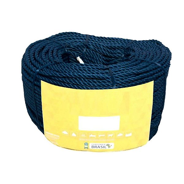 Corda Nylon Torcida Azul 8mm Arteplas Rolo 220m mono