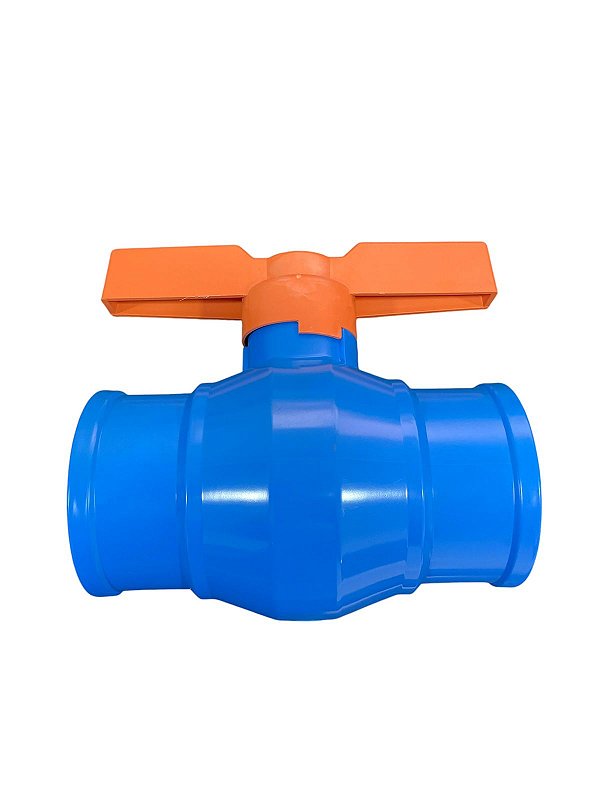 Registro de Irrigação Esfera Soldável em PVC Azul 100mm Unifortte