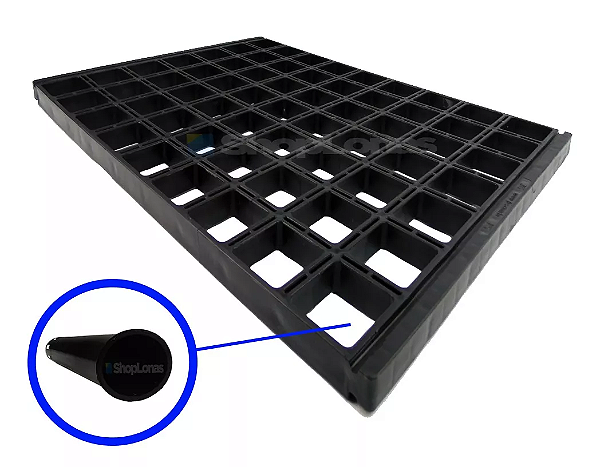 BANDEJA PARA TUBETES JKS 63 CÉLULAS + 63 TUBETE JKS CILÍNDRICO 280ML