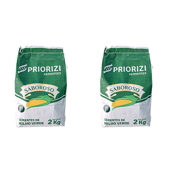 Semente Priorizi Milho Saboroso 2kg - Kit 2 UNIDADES