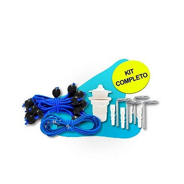 Kit Instalação Capa de Proteção (De  7x4 A 12x6 m)