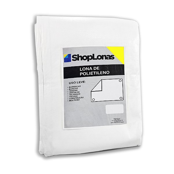 Lona Polietileno Branca ShopLonas310 - 12x10m