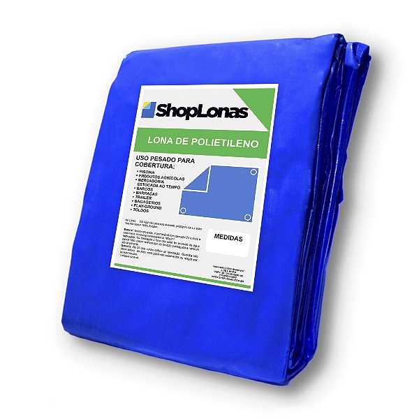 Lona Polietileno Azul ShopLonas310 - 12x10m