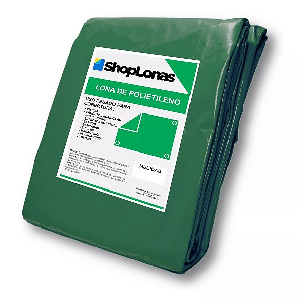 LONA POLIETILENO VERDE SHOPLONAS310 - 12,5X4